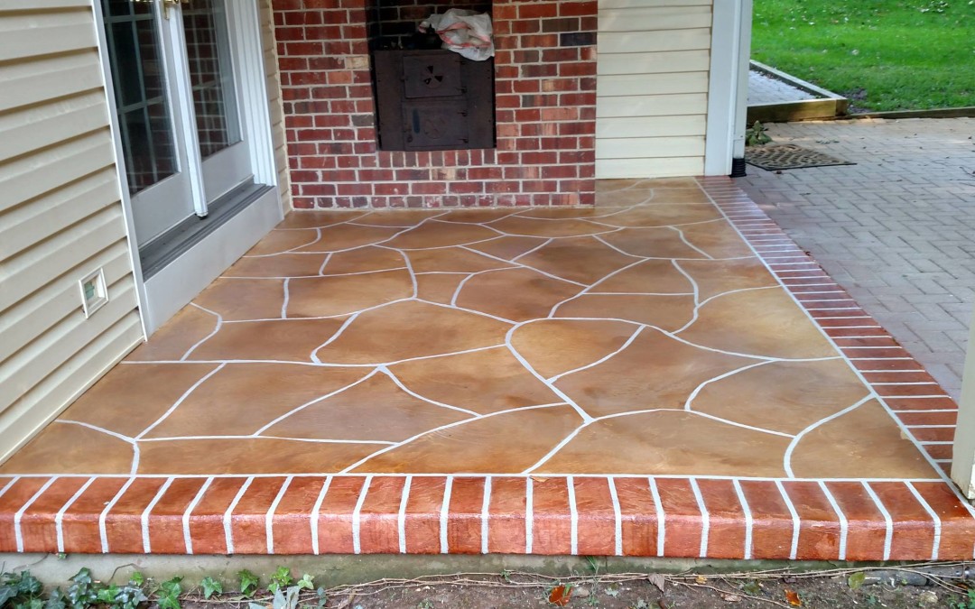 Concrete Staining Project in Newark Delaware